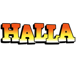 Halla sunset logo