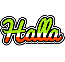 Halla superfun logo