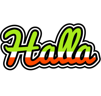 Halla superfun logo
