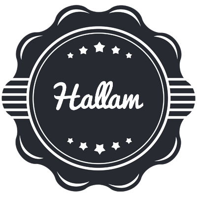 Hallam badge logo