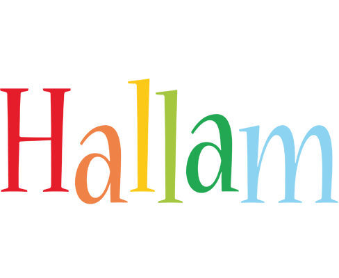 Hallam birthday logo