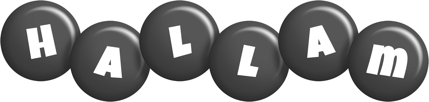 Hallam candy-black logo