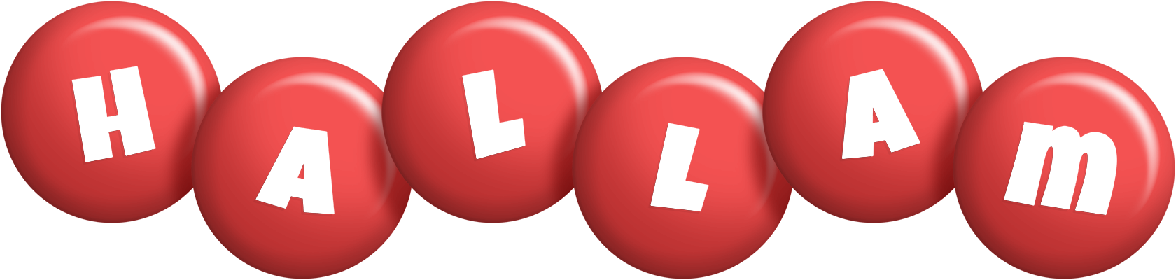 Hallam candy-red logo