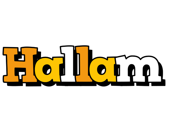 Hallam cartoon logo