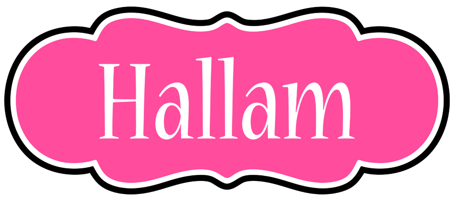 Hallam invitation logo