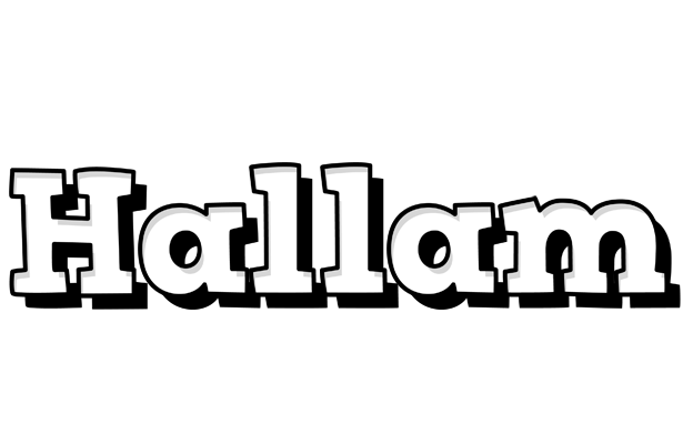 Hallam snowing logo