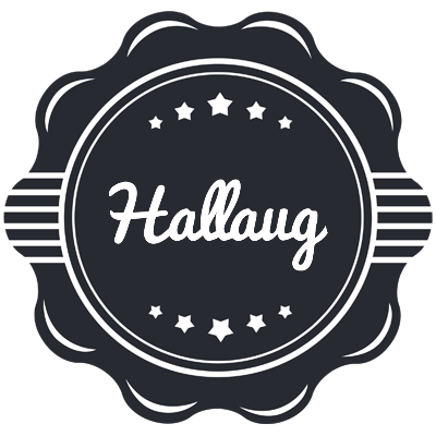 Hallaug badge logo