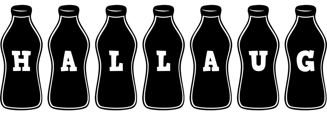 Hallaug bottle logo