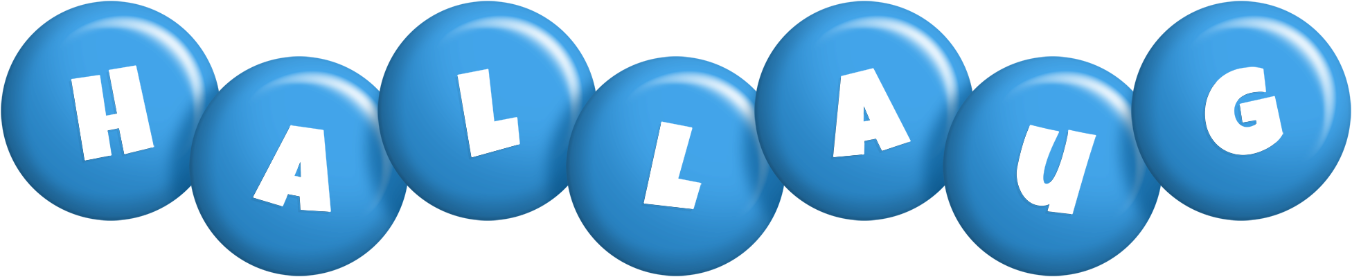 Hallaug candy-blue logo