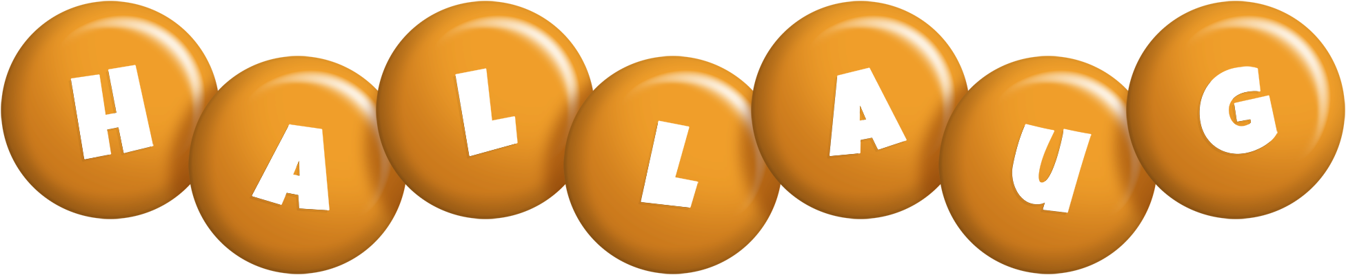 Hallaug candy-orange logo