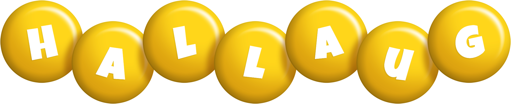 Hallaug candy-yellow logo