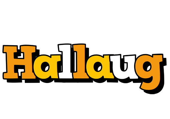 Hallaug cartoon logo