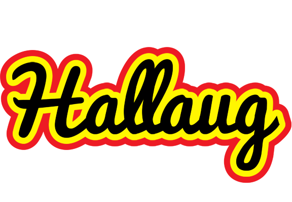 Hallaug flaming logo