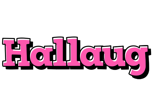 Hallaug girlish logo