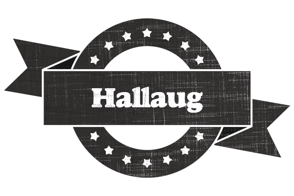 Hallaug grunge logo