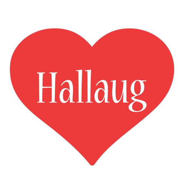 Hallaug love logo