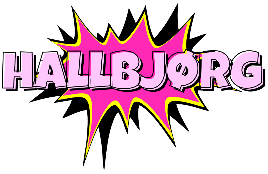 Hallbjørg badabing logo