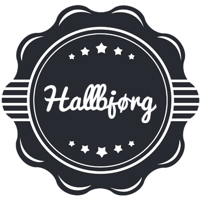 Hallbjørg badge logo