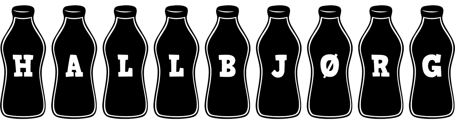 Hallbjørg bottle logo
