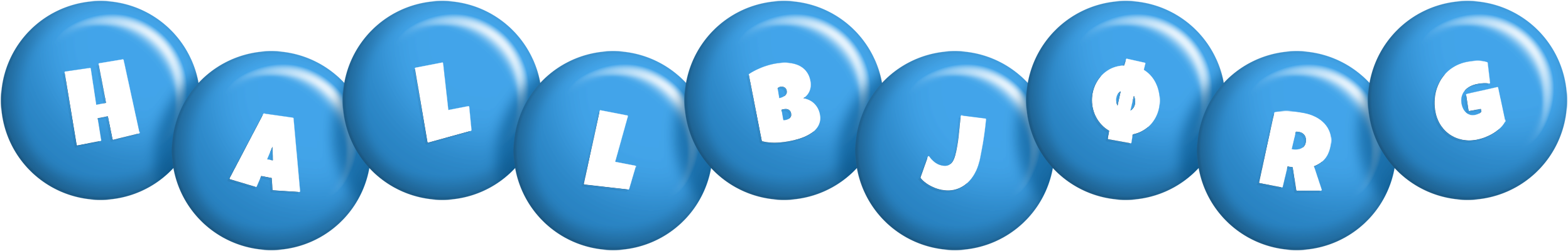 Hallbjørg candy-blue logo