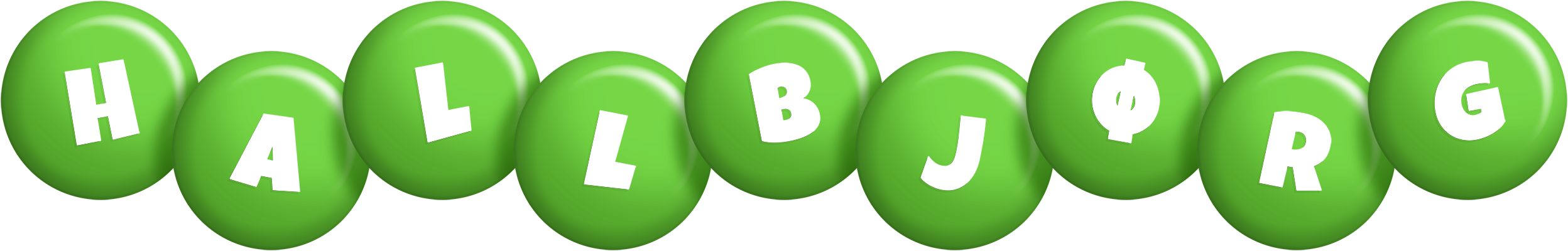 Hallbjørg candy-green logo