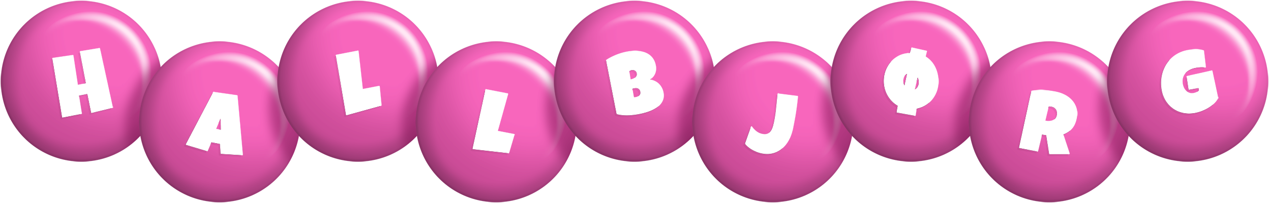 Hallbjørg candy-pink logo