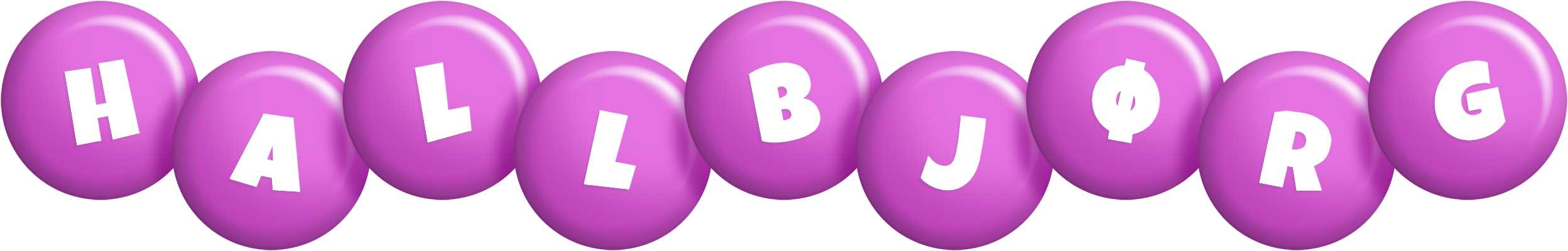 Hallbjørg candy-purple logo