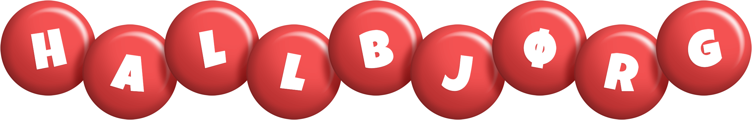Hallbjørg candy-red logo