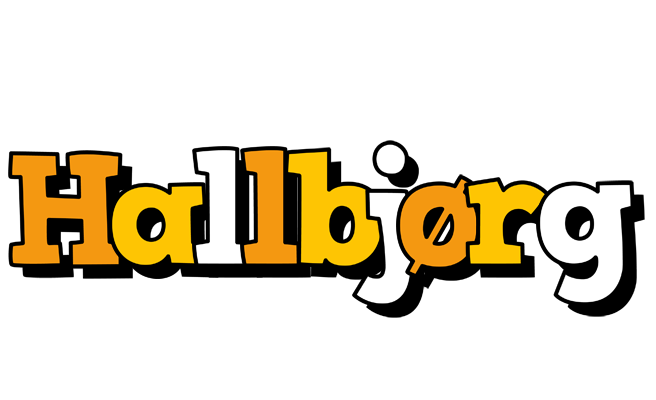 Hallbjørg cartoon logo
