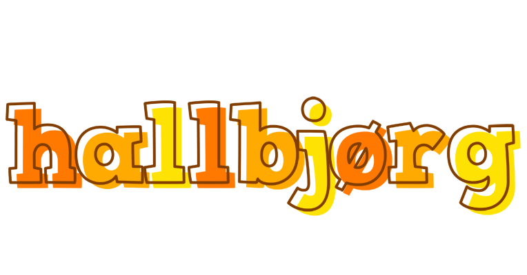 Hallbjørg desert logo