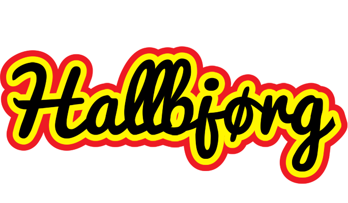 Hallbjørg flaming logo