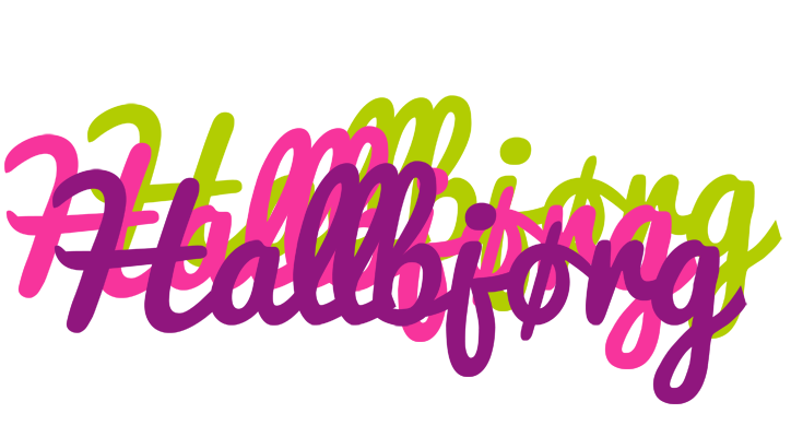Hallbjørg flowers logo