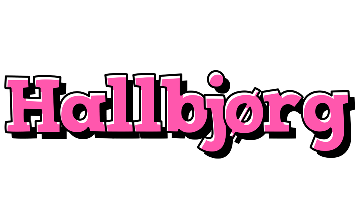 Hallbjørg girlish logo