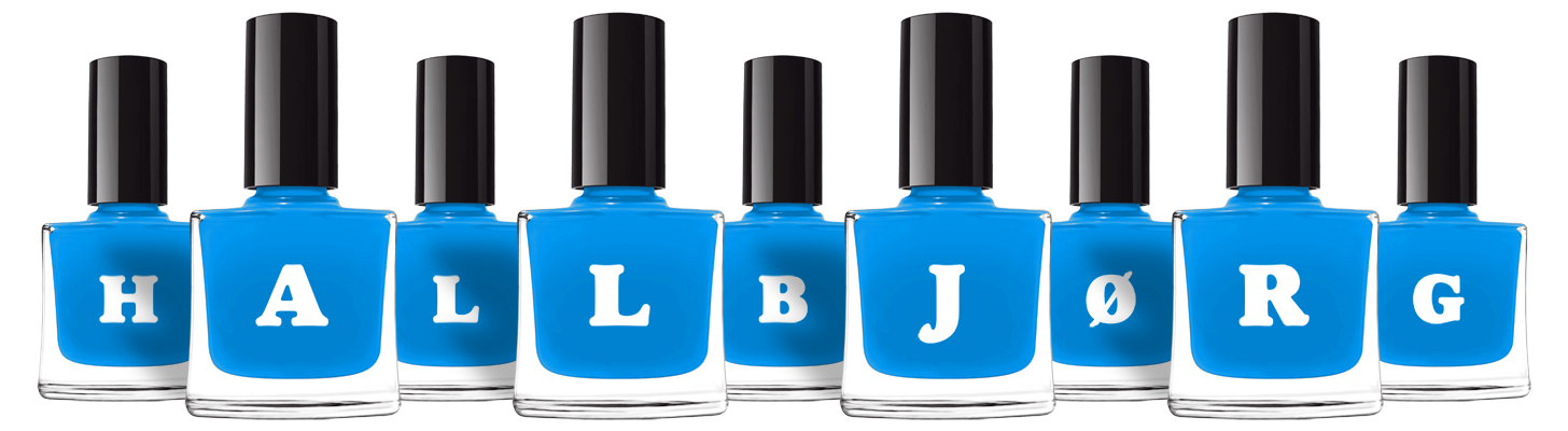 Hallbjørg glossy logo