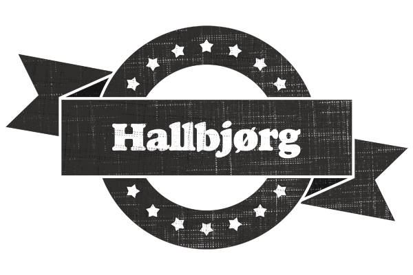 Hallbjørg grunge logo