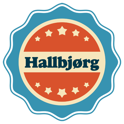 Hallbjørg labels logo