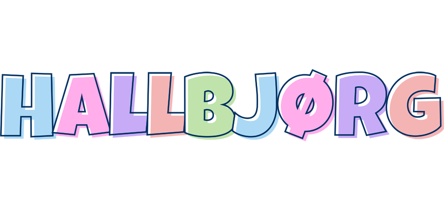 Hallbjørg pastel logo
