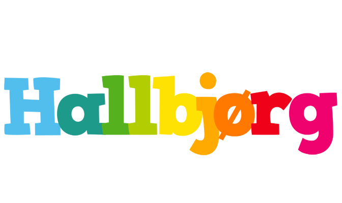 Hallbjørg rainbows logo