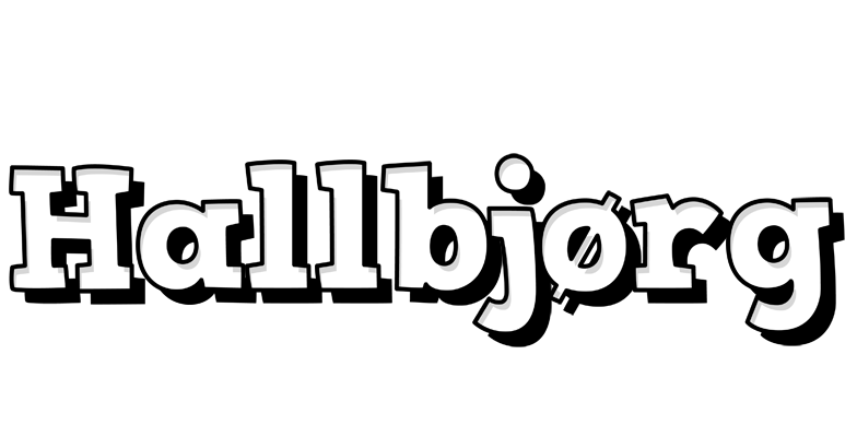 Hallbjørg snowing logo