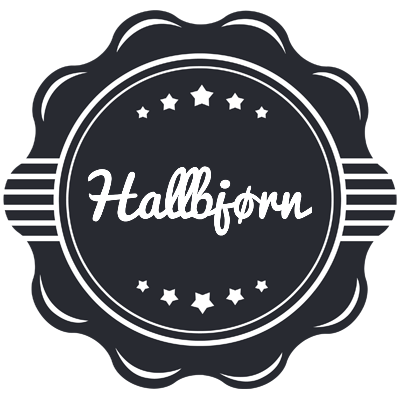 Hallbjørn badge logo
