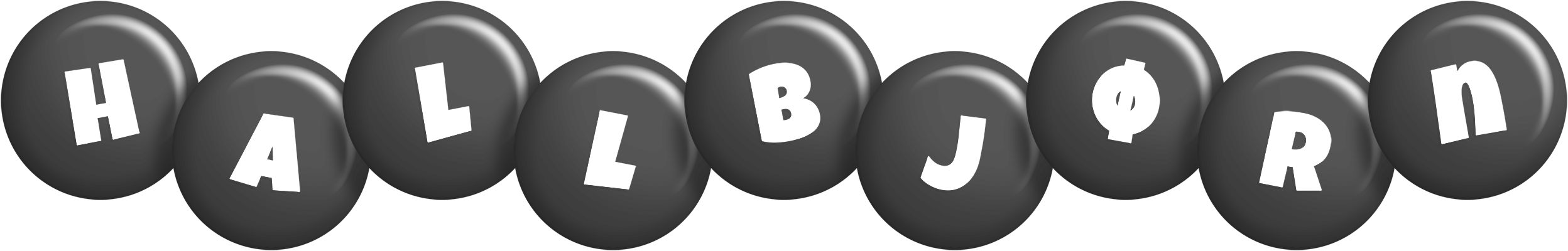 Hallbjørn candy-black logo