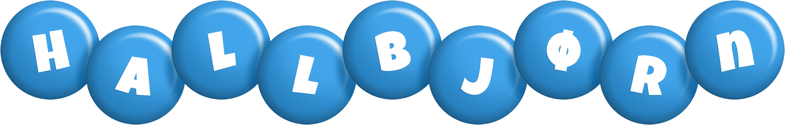 Hallbjørn candy-blue logo