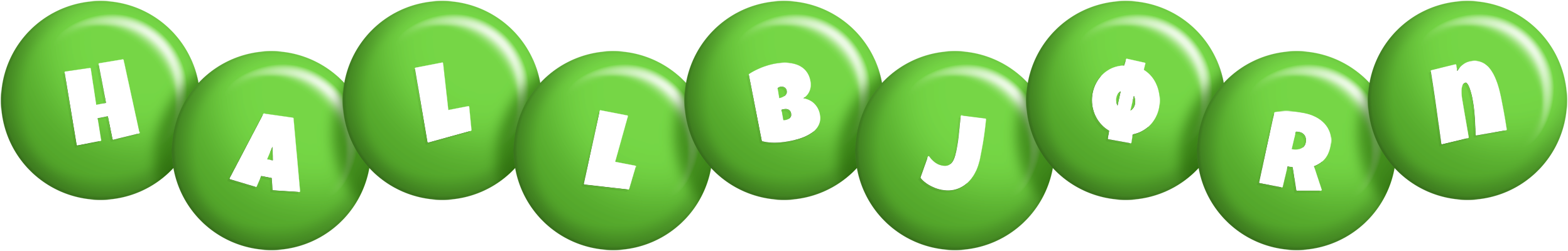 Hallbjørn candy-green logo