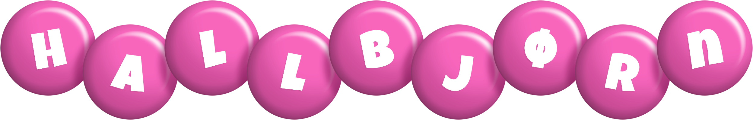 Hallbjørn candy-pink logo