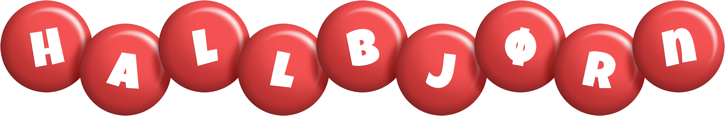 Hallbjørn candy-red logo