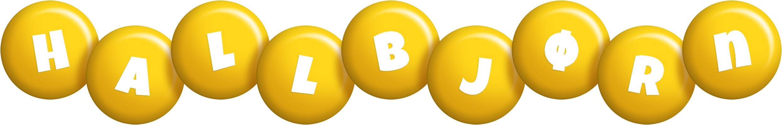 Hallbjørn candy-yellow logo
