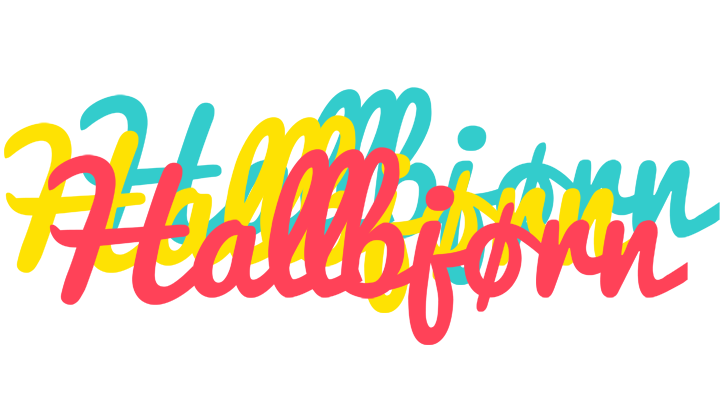 Hallbjørn disco logo