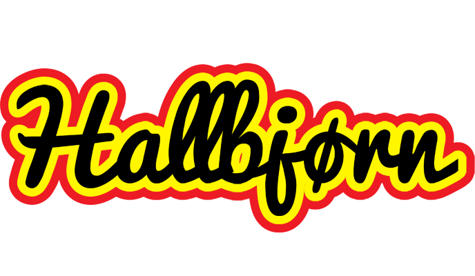 Hallbjørn flaming logo
