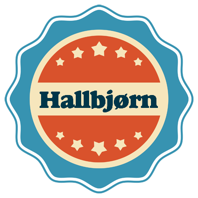 Hallbjørn labels logo
