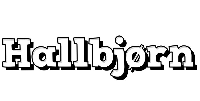 Hallbjørn snowing logo